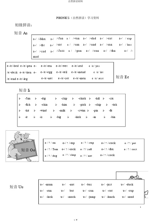 自然拼读材料