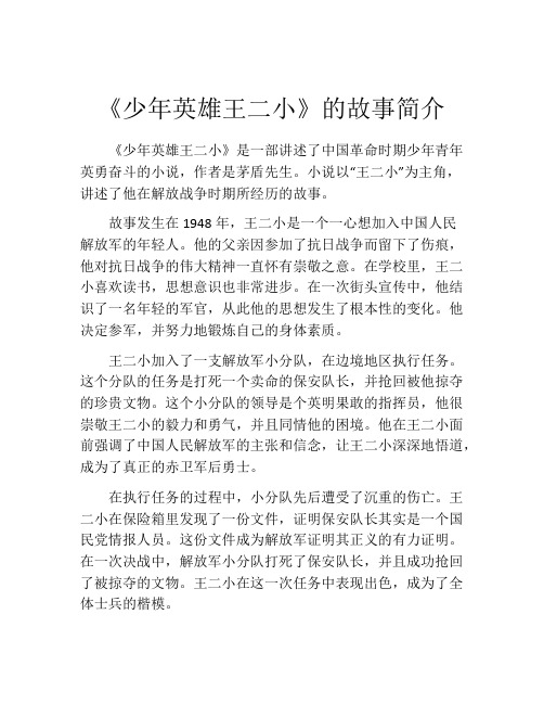 《少年英雄王二小》的故事简介