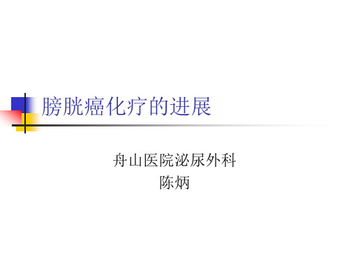 膀胱癌化疗的进展