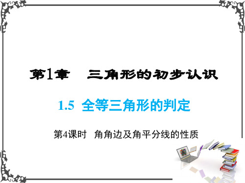 浙教版数学八年级上册1 第4课时   角角边及角平分线的性质课件牛老师