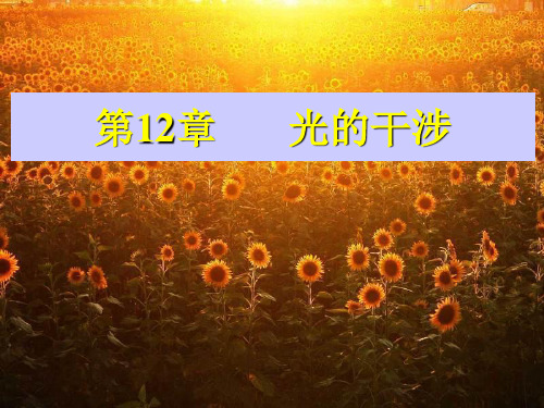 大学物理-12章：光的干涉