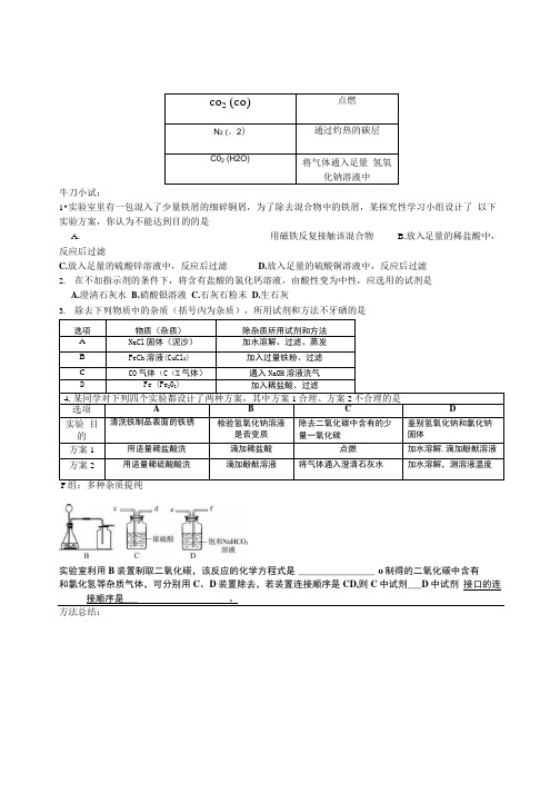 物质的分离与提纯学案.doc