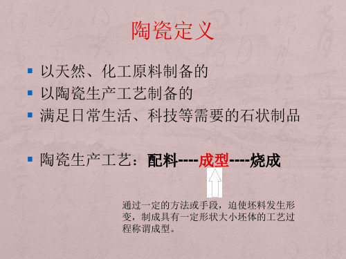 陶瓷成型技术