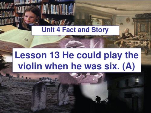 北师大版八年级上册英语Lesson 13