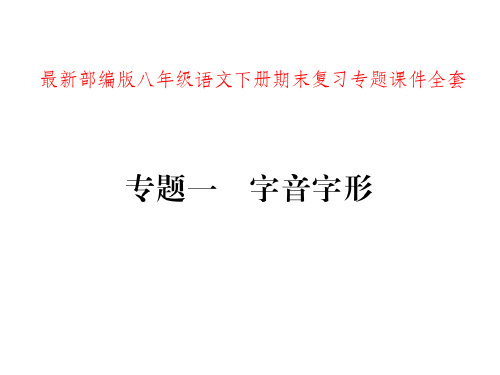 最新部编版八年级语文下册期末复习专题完整全套ppt课件