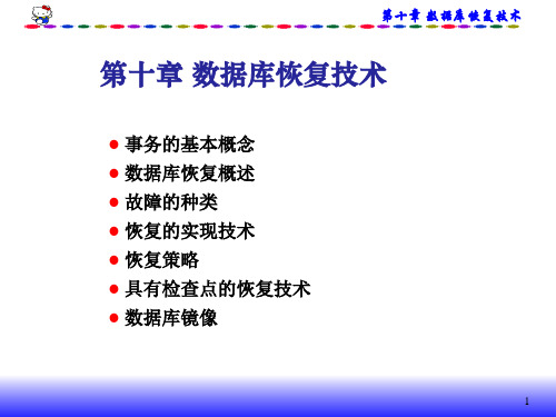 《数据库恢复技术》PPT课件