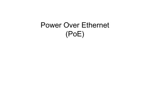 Power Over Ethernet