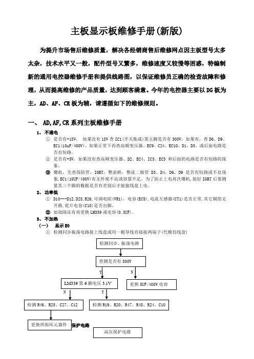 万家乐电磁炉新维修手册