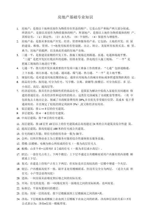 房地产基础专业知识.doc