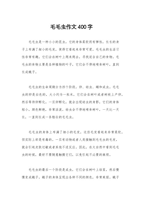 毛毛虫作文400字