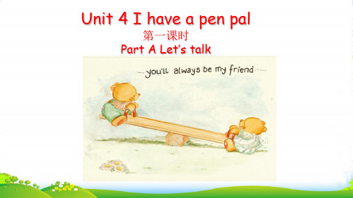 pep六年级英语上册Unit 4 A Let's talk-优质课件