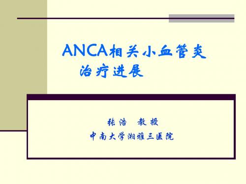 内科学 课件 anca相关性血管炎治疗进展ppt课件