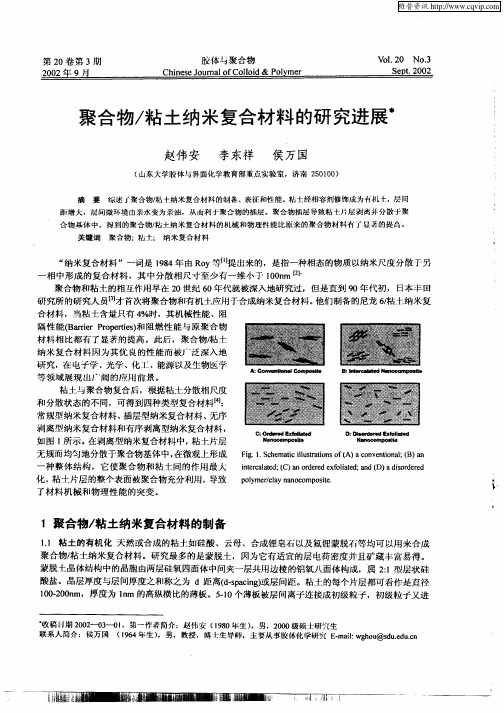 聚合物／粘土纳米复合材料的研究进展