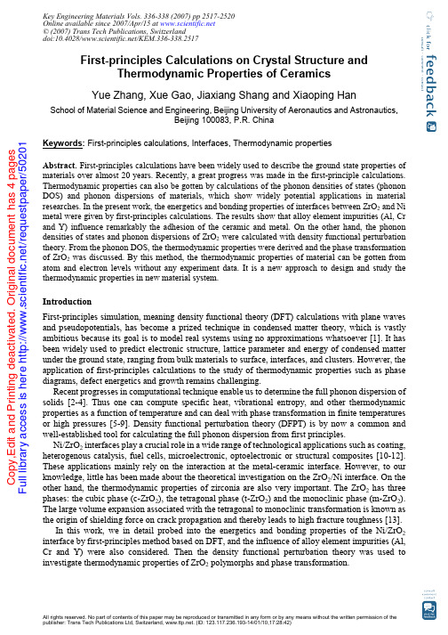 First-principles Calculations on Crystal Structure and