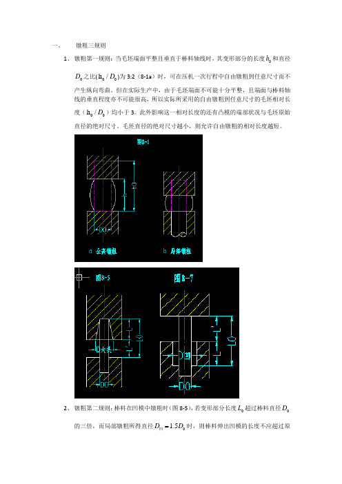 冷镦三规则及工艺参数确定