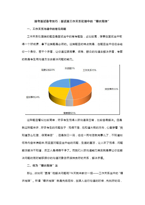 国考面试备考技巧：面试里工作关系处理中的“糖衣炮弹”