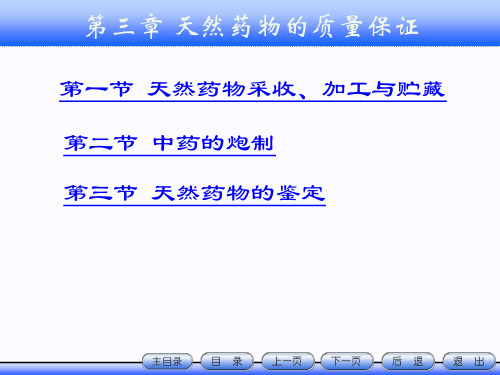 第3章 天然药物质量保证