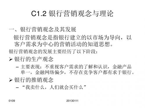 C12 银行营销观念与理论