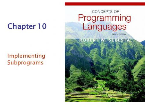 程序设计语言概念(Concepts of Programming Languages) 英文 第10版 第10章