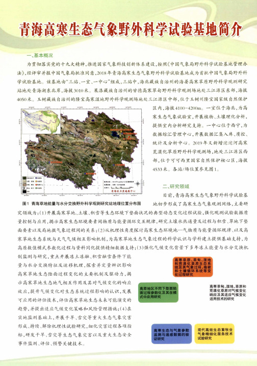 青海高寒生态气象野外科学试验基地简介