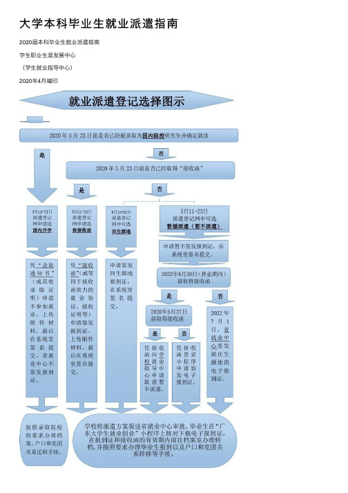 大学本科毕业生就业派遣指南