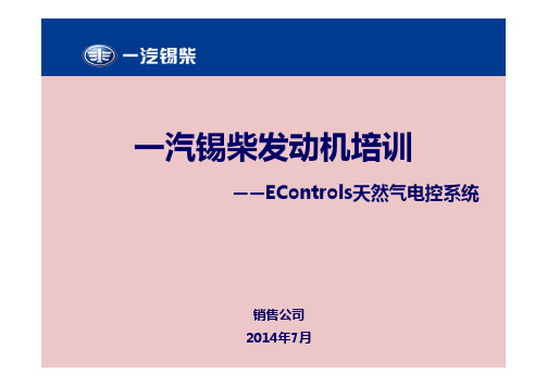 EControls天然气发动机培训教材201404