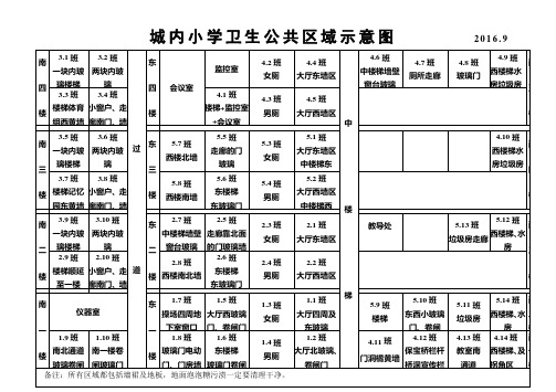 卫生公共区域示意图2016.9