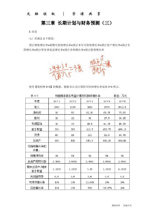 课程资料：年cpa讲义《财管》第三章长期计划与财务预测03