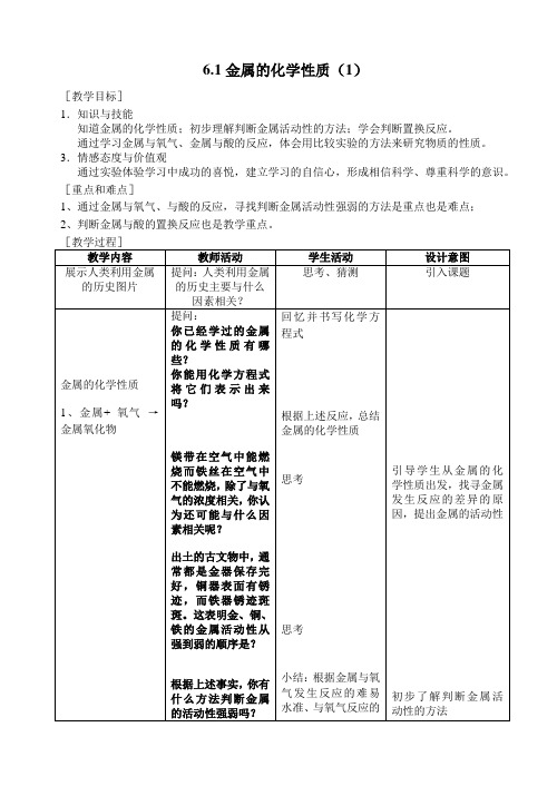 沪教版九年级下册初中化学《6.常用的金属和盐 6.1奇光异彩的金属 金属和酸、盐的反应》_27