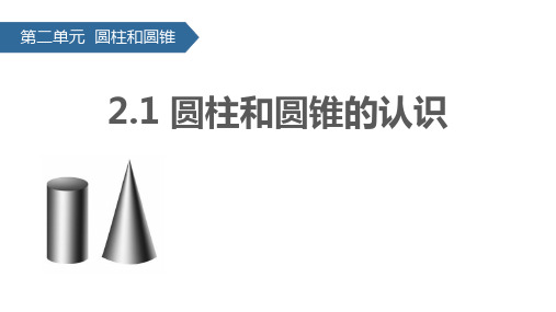 苏教版六年级下册数学《圆柱和圆锥的认识》圆柱和圆锥PPT电子课件