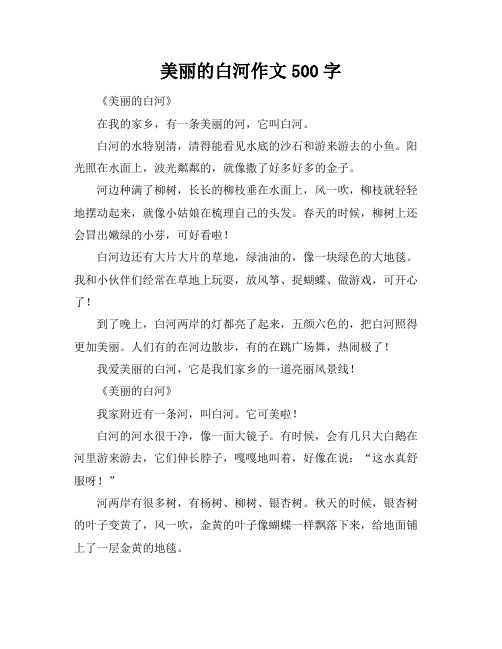 美丽的白河作文500字