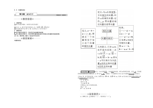 2022版《优化方案》高中数学人教A版必修四文档：第二章§2.2向量的减法 Word版含答案