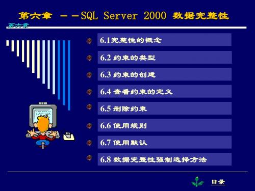 第6章 SQL Server 2000 数据完整性