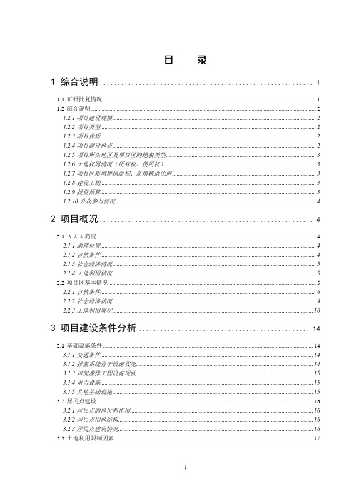 土地整理项目规划设计文本(2).doc