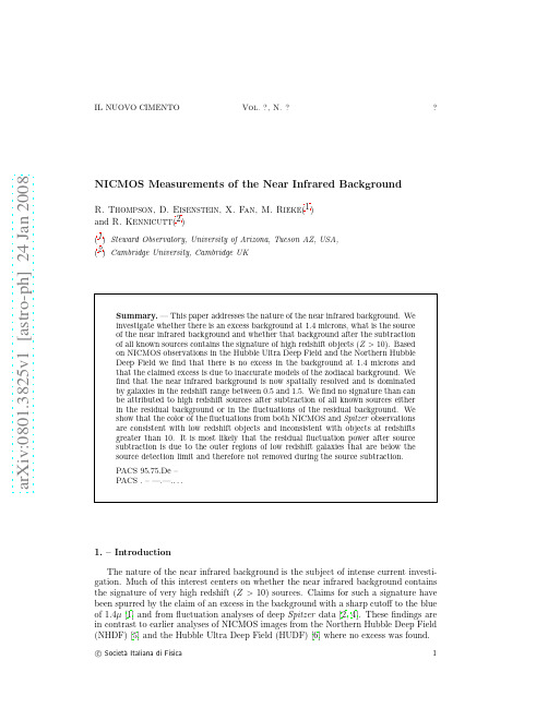 NICMOS Measurements of the Near Infrared Background