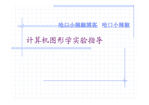 计算机图形学实验指导书