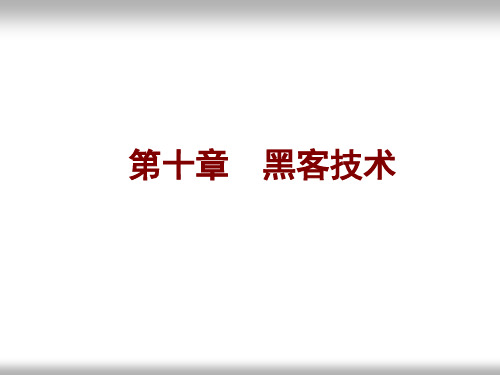 第10章  黑客技术