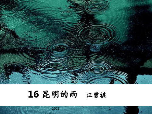 16、《昆明的雨》PPT课件