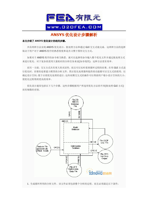 ANSYS优化设计步骤解析