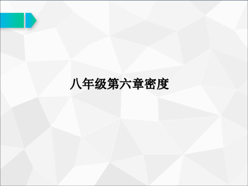 人教物理八年级上册第六章2密度公开课课件