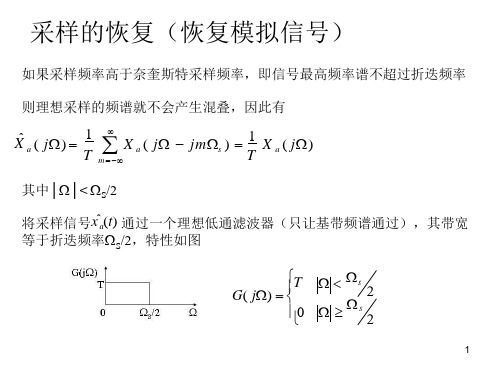 02-模拟信号的采样与重建 - 采样的恢复(课件)