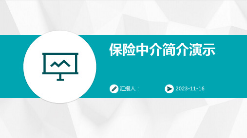 保险中介简介演示