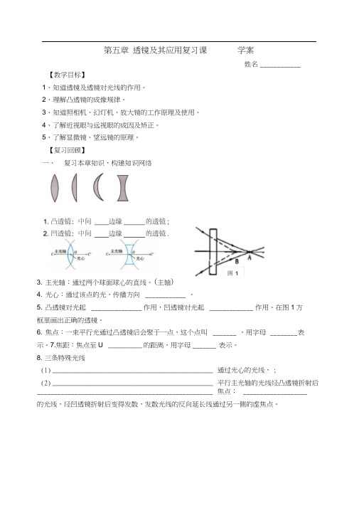 第五章复习透镜及其应用