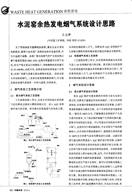 水泥窑余热发电烟气系统设计思路