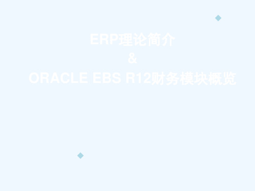 ERP理论及ORACLEEBSR12概览-v10