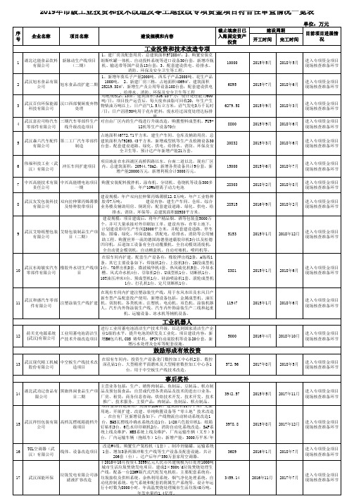 项目明细表1175