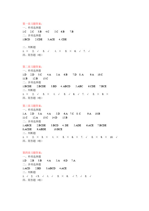 《房地产估价》刘薇(习题答案)