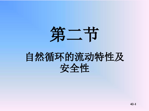 自然循环的流动特性及安全性汇总