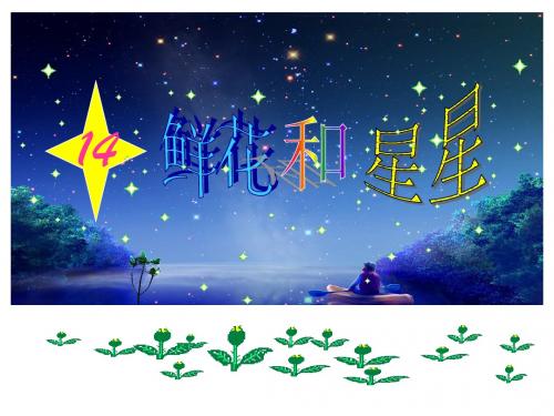 小学一年级下学期语文《鲜花和星星》PPT课件