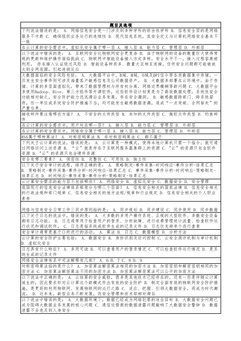 数字化转型安全考试试题及答案